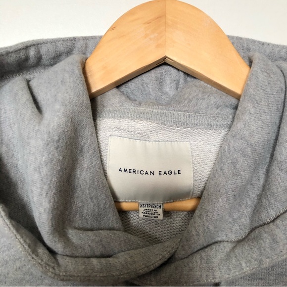 American Eagle Gray Hoodie Size XS Unisex - Picture 2 of 4